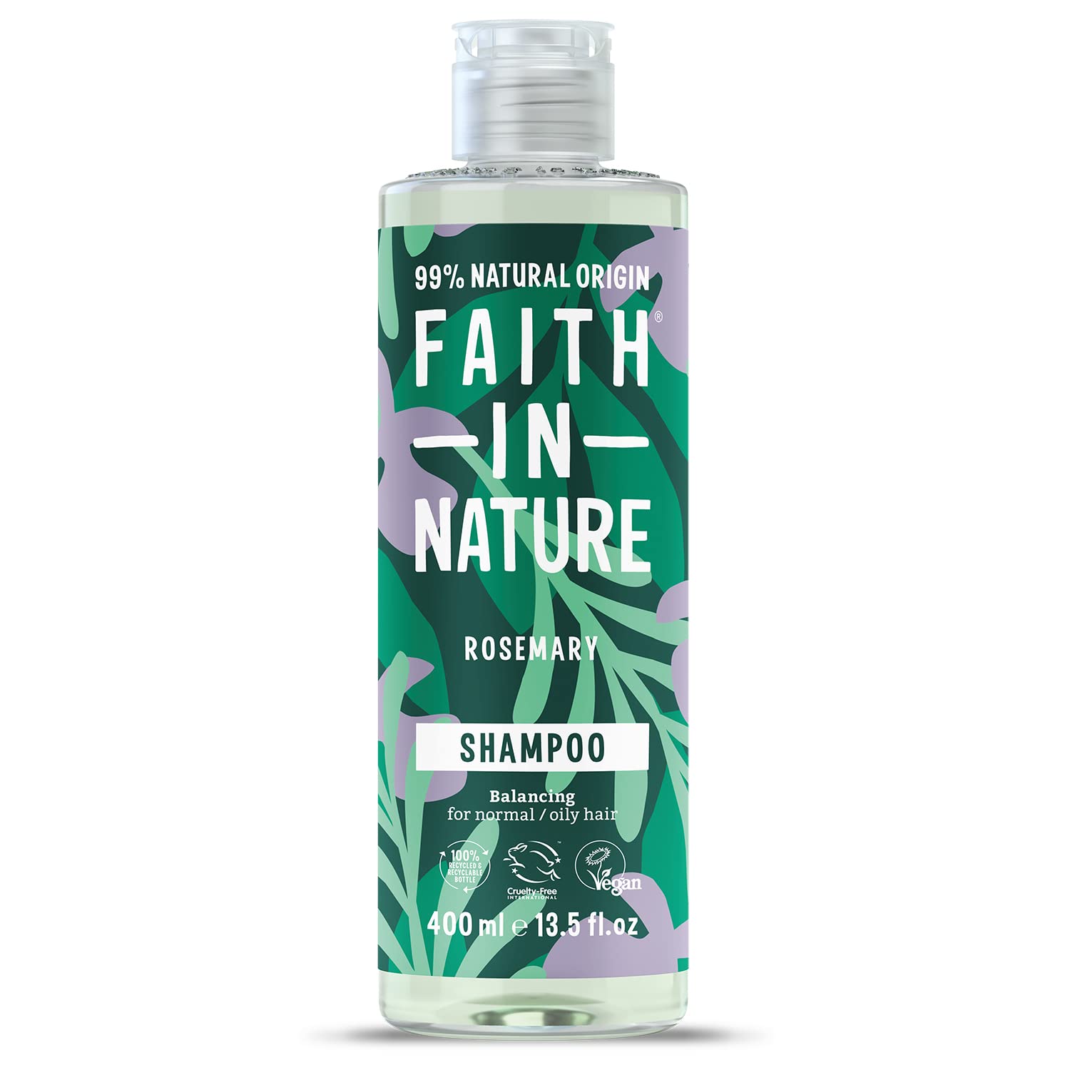 Faith In Nature rozmarínový šampón pre normálne až mastné vlasy 400 ml