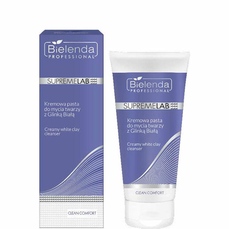 Bielenda professional Bielenda Supremelab Krémová čistiaca pasta na tvár s bielym ílom 150g