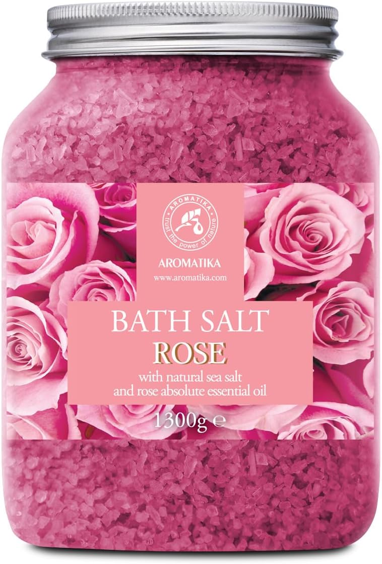 AROMATIKA Ružová soľ do kúpeľa 1300g