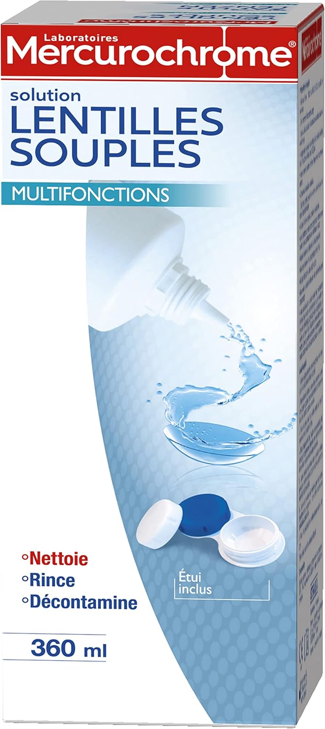 Roztok na mäkké šošovky Mercurochrome 360 ml bez krabičky
