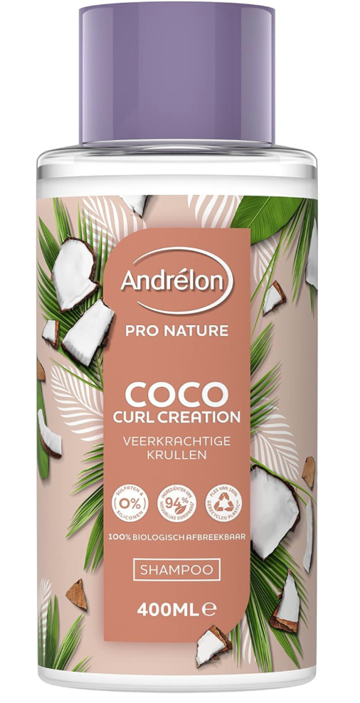 Andrelon Andrélon Coco Šampón na kučeravé vlasy 400ml (nedá sa úplne zavrieť)