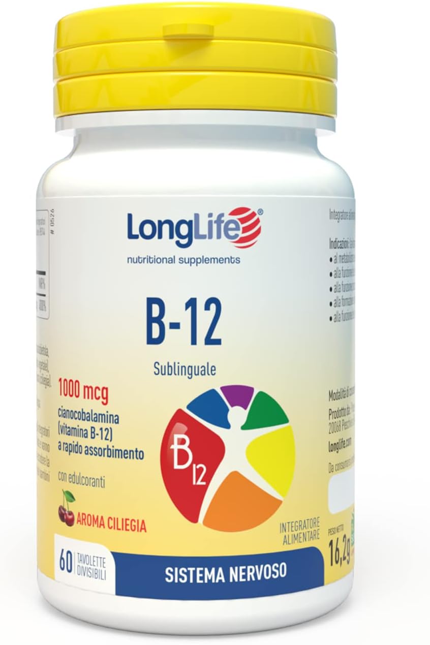 LongLife vtamín B12 1000 mcg 60 tabliet
