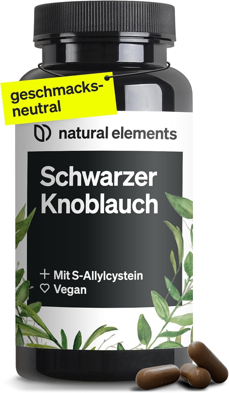 Natural elements Čierny cesnak – 45 kapsúl po 600 mg Exp.: 12/2025