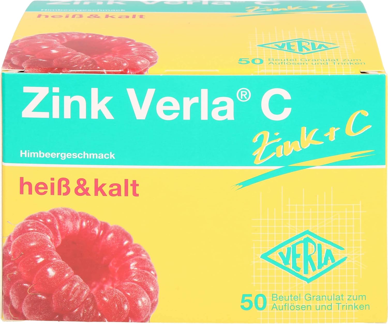 Verla Zinok Verla C granule s malinovou príchuťou 50 ks. vrecúškov-nekompletné balenie Exp.: 2026+