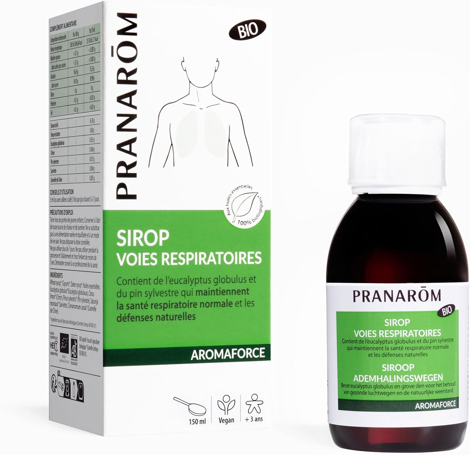 PRANARÔM Sirup na dýchacie cesty 150 ml