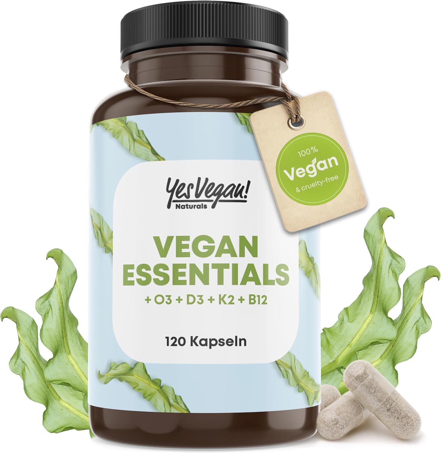 YesVegan Yea Vegan Vegan Essentials 120 kapsúl Exp.: 12/2025
