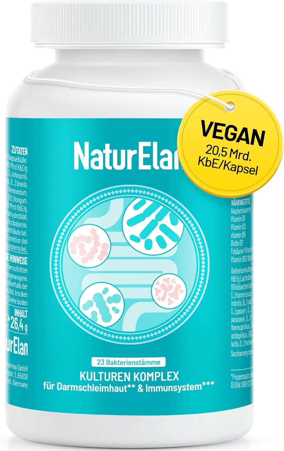 NaturElan Probiotické kapsuly na obnovu čriev 60 ks