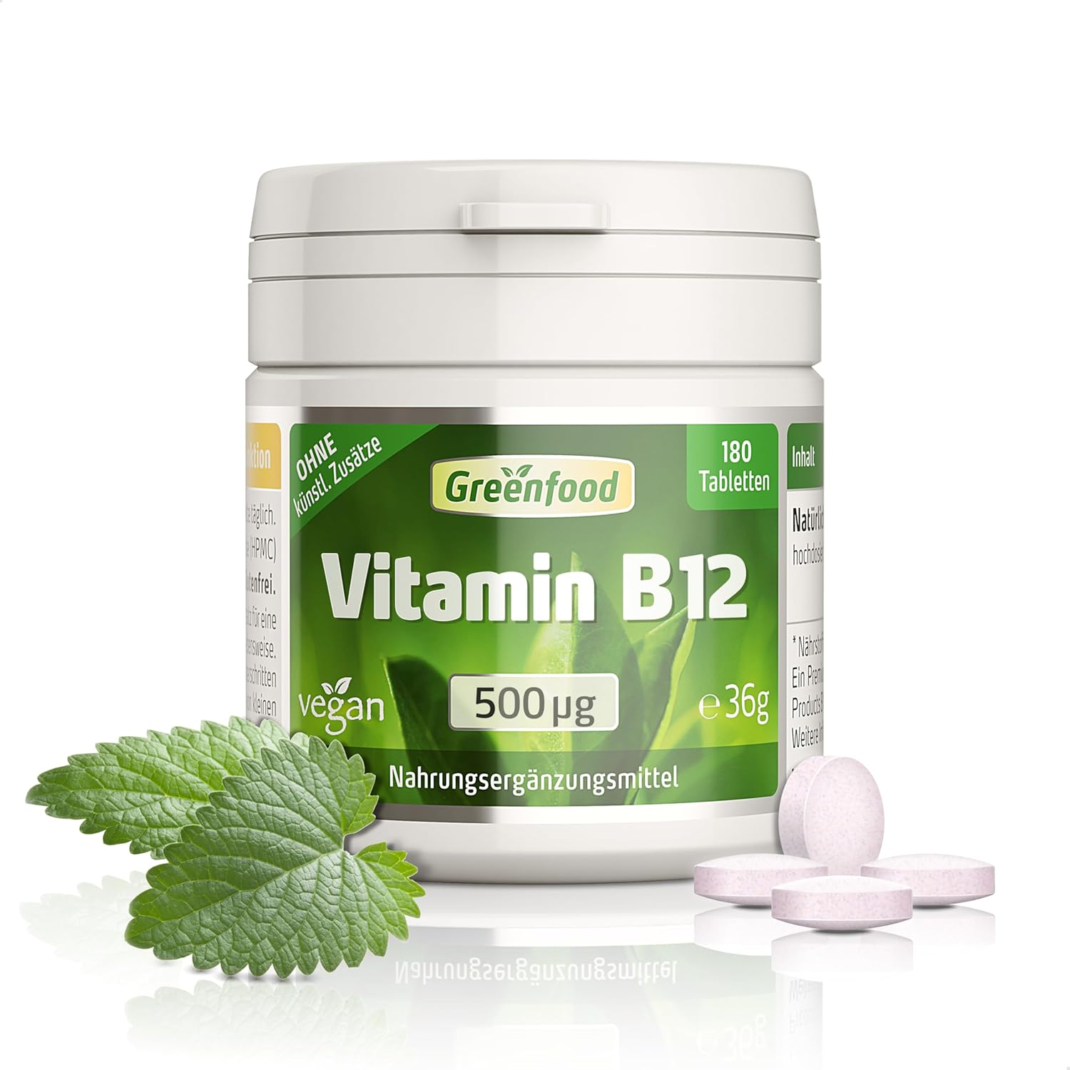 Greenfood Vysoká dávka vitamínu B12 180 tabliet