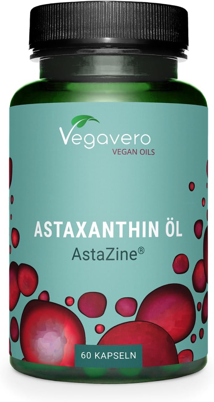 Vegavero Astaxanthin Prírodný astaxantínový olej z rias 90 kapsúl
