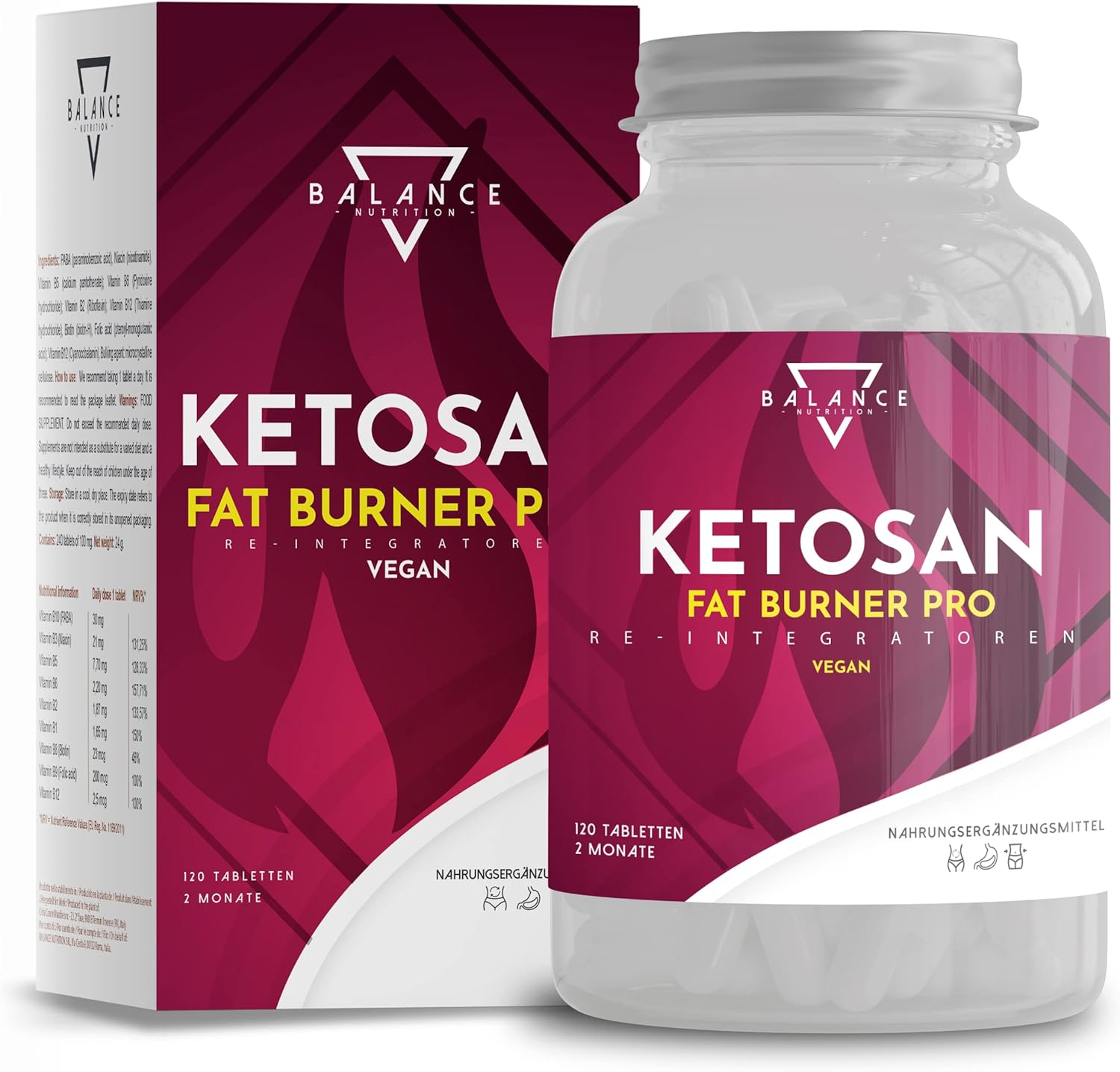 Balance nutrition Ketosan detoxikačná diéta vrátane drenáže 120 tabliet