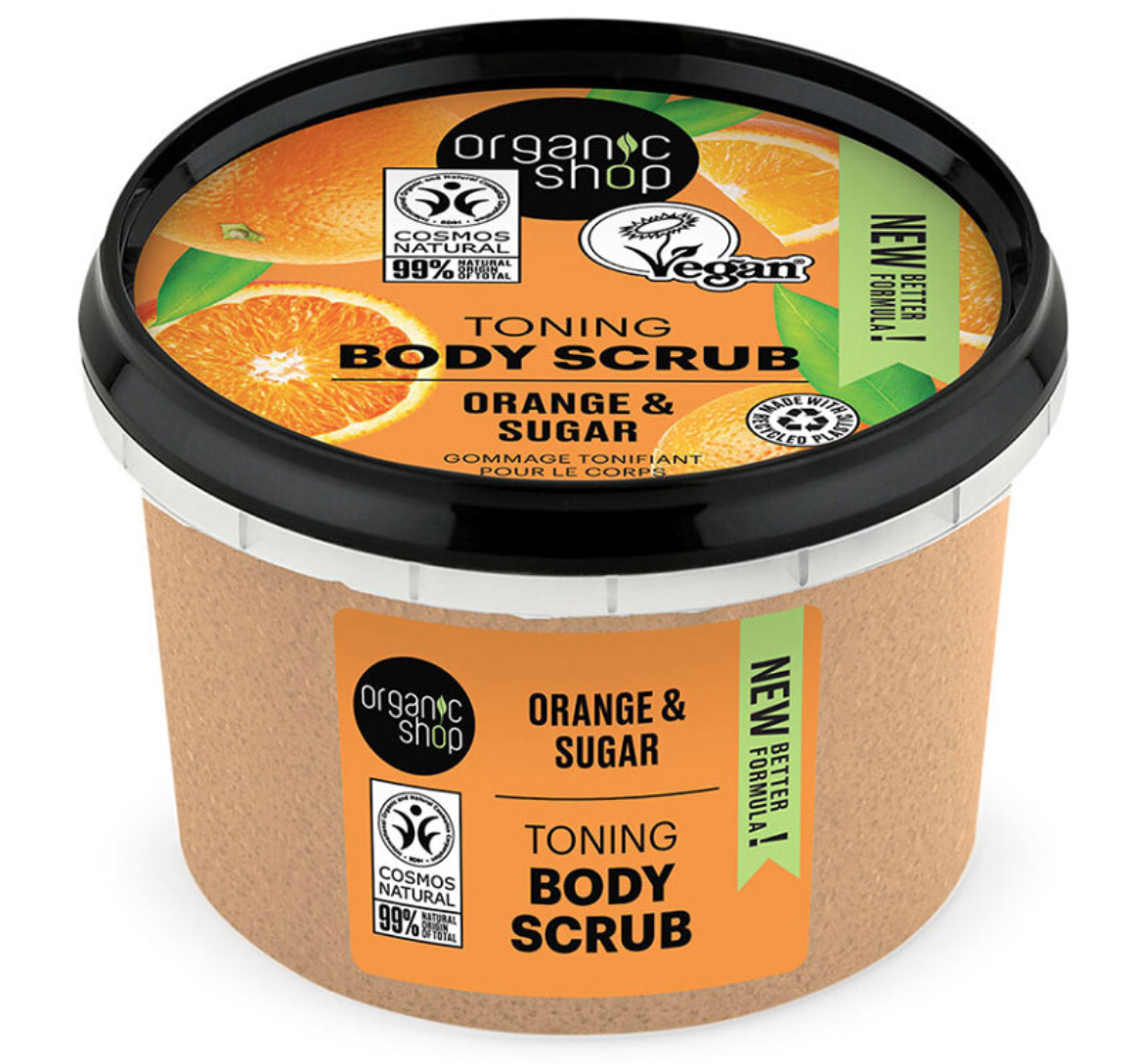 Organic Shop Tonizujúci telový peeling Orange & Sugar 250ml
