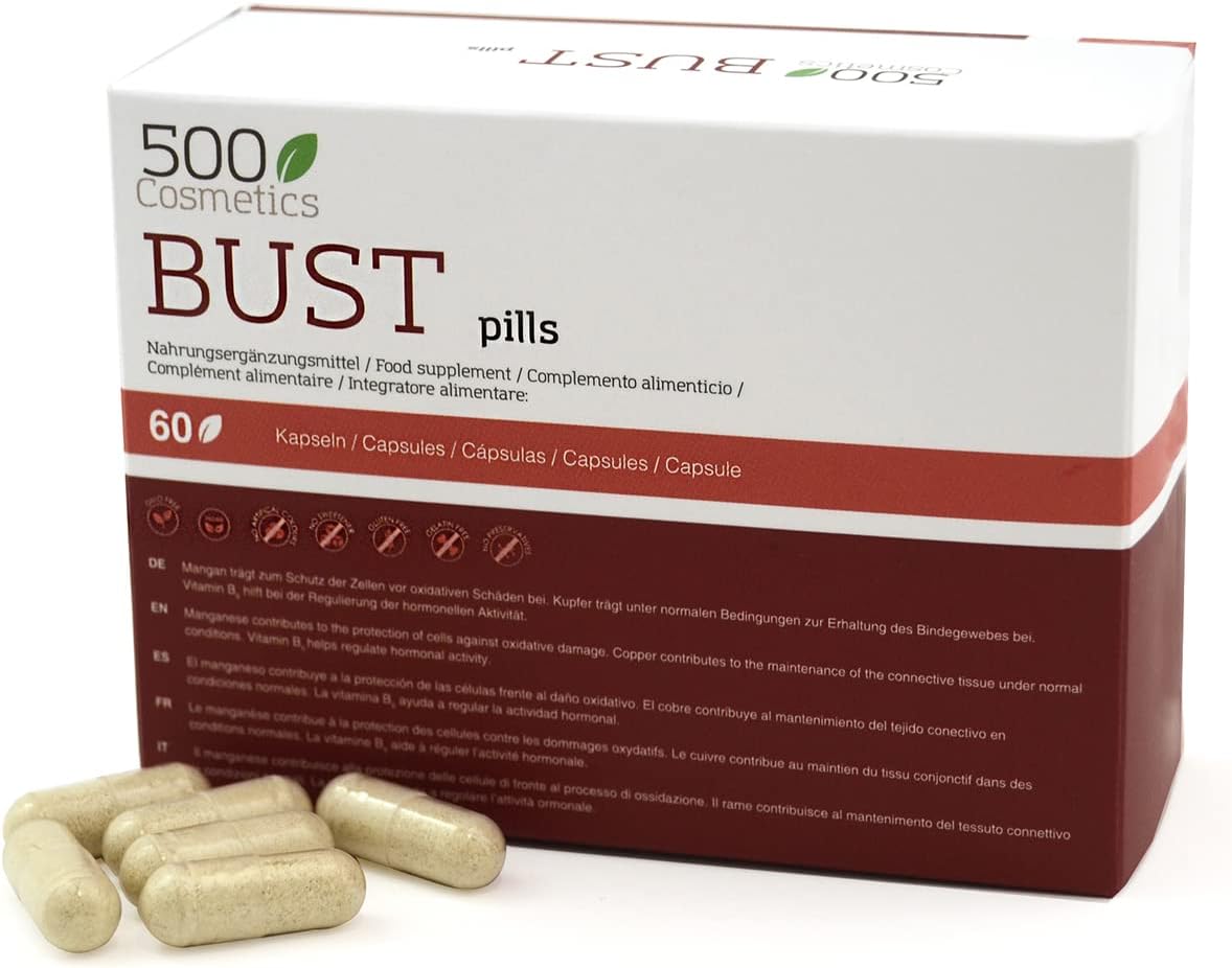 500Cosmetics BUST pills – prírodný doplnok pre ženy – 60 tabliet