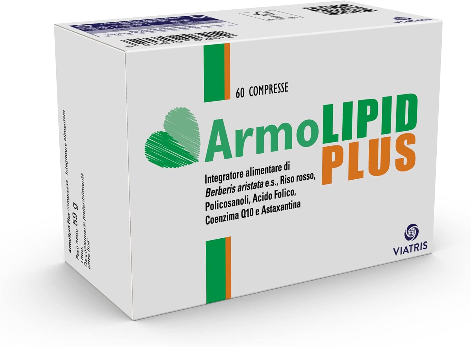 Viatris ArmoLIPID Plus Výživový doplnok s červenou ryžou 60 tabliet