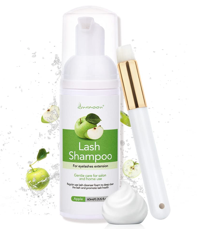 Lunamoon Lash Shampoo čistiaci prípravok Apple, 60ml