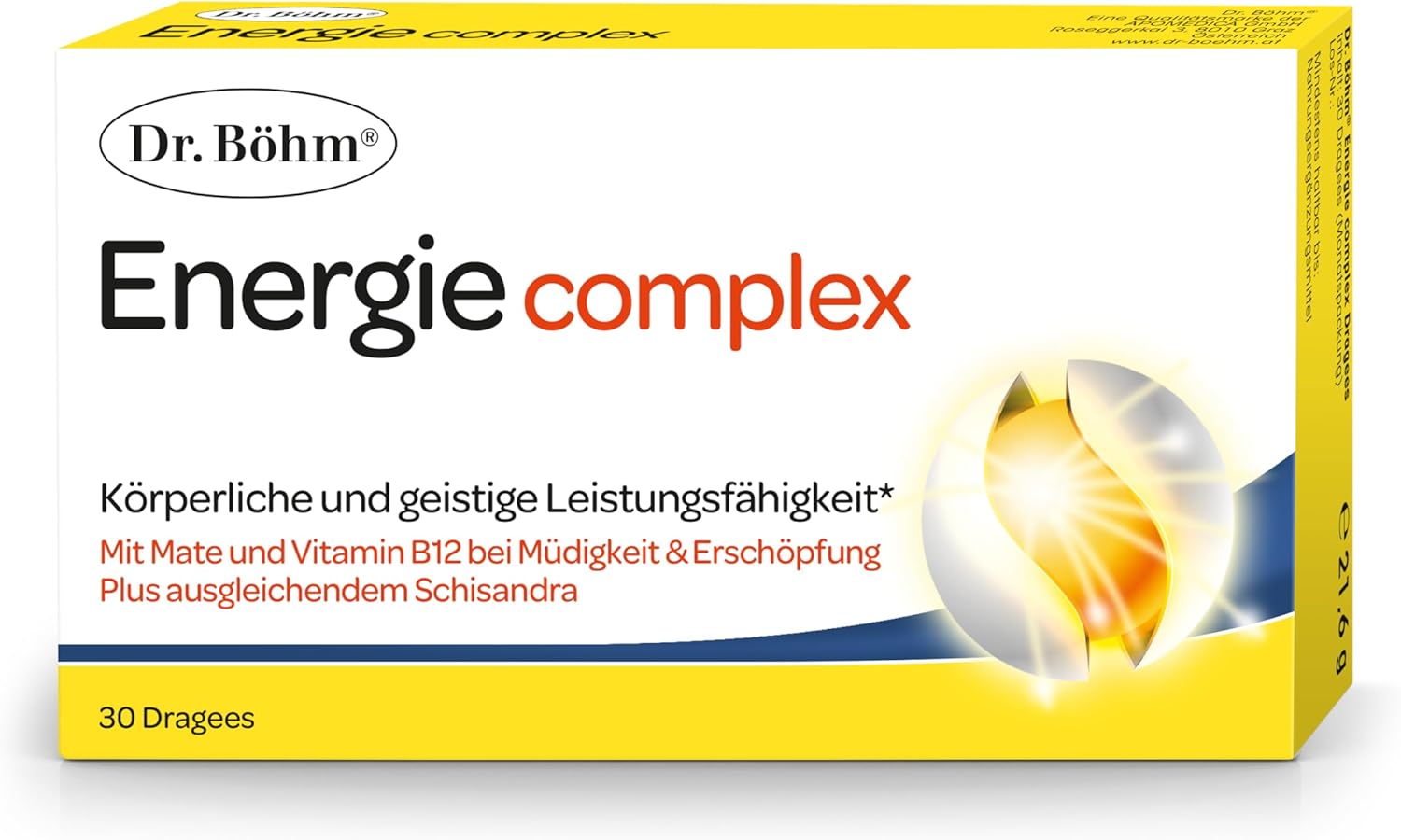 Dr.Böhm Dr. Böhm Energetické komplexné dražé 30 ks Exp.: 2026+