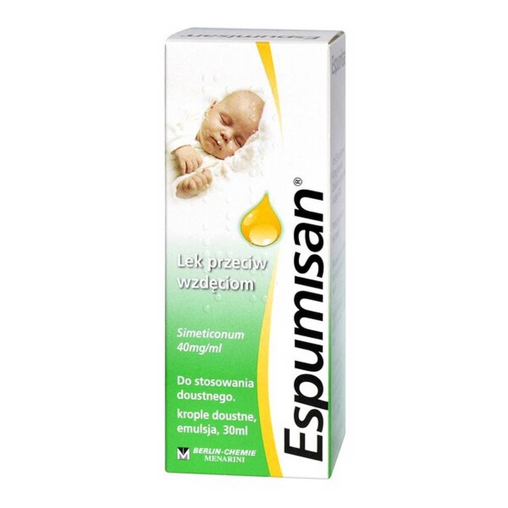 Berlin-Chemie Espumisan (40 mg / ml), perorálne kvapky, emulzia, 30 ml, Berlin Chemie