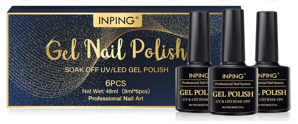 INPING Sada Gel Lakov Na Nechty 6 x 8 ml