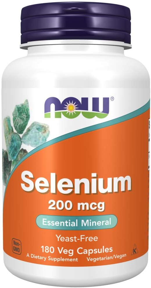 NOW potravinové doplnky, Selénium 200 mcg 180 kapsúl