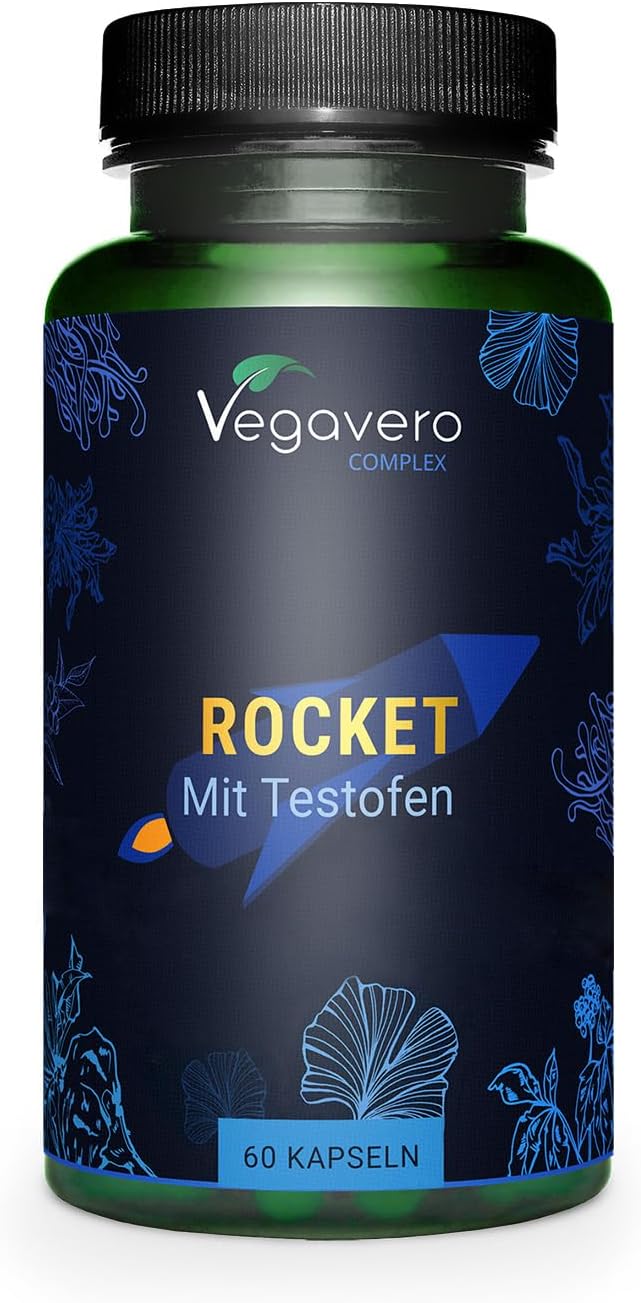Vegavero Raketa Testofen čierna Maca 60 kapsúl