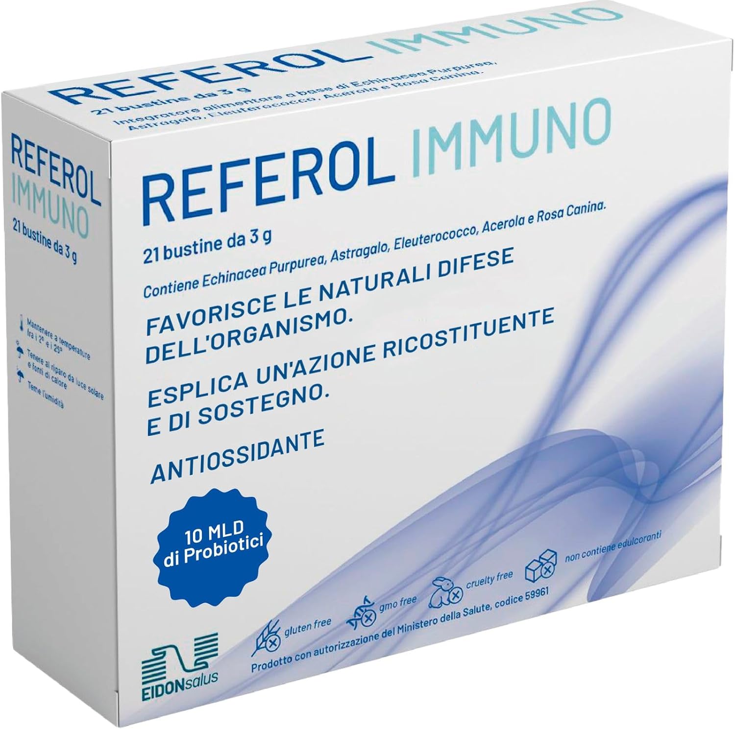 EIDON SALUS REFEROL IMMUNO - wellness dýchacích ciest 21 vrecúšok po 3g