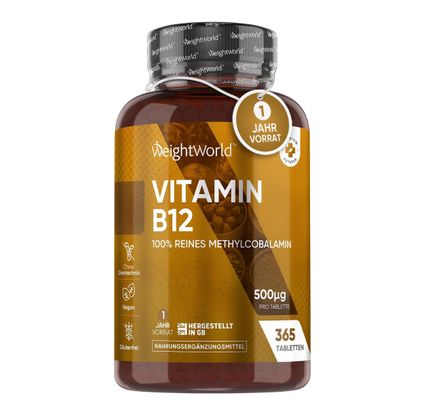 Weightworld Vitamín B12 500 μg tablety - 365 ks
