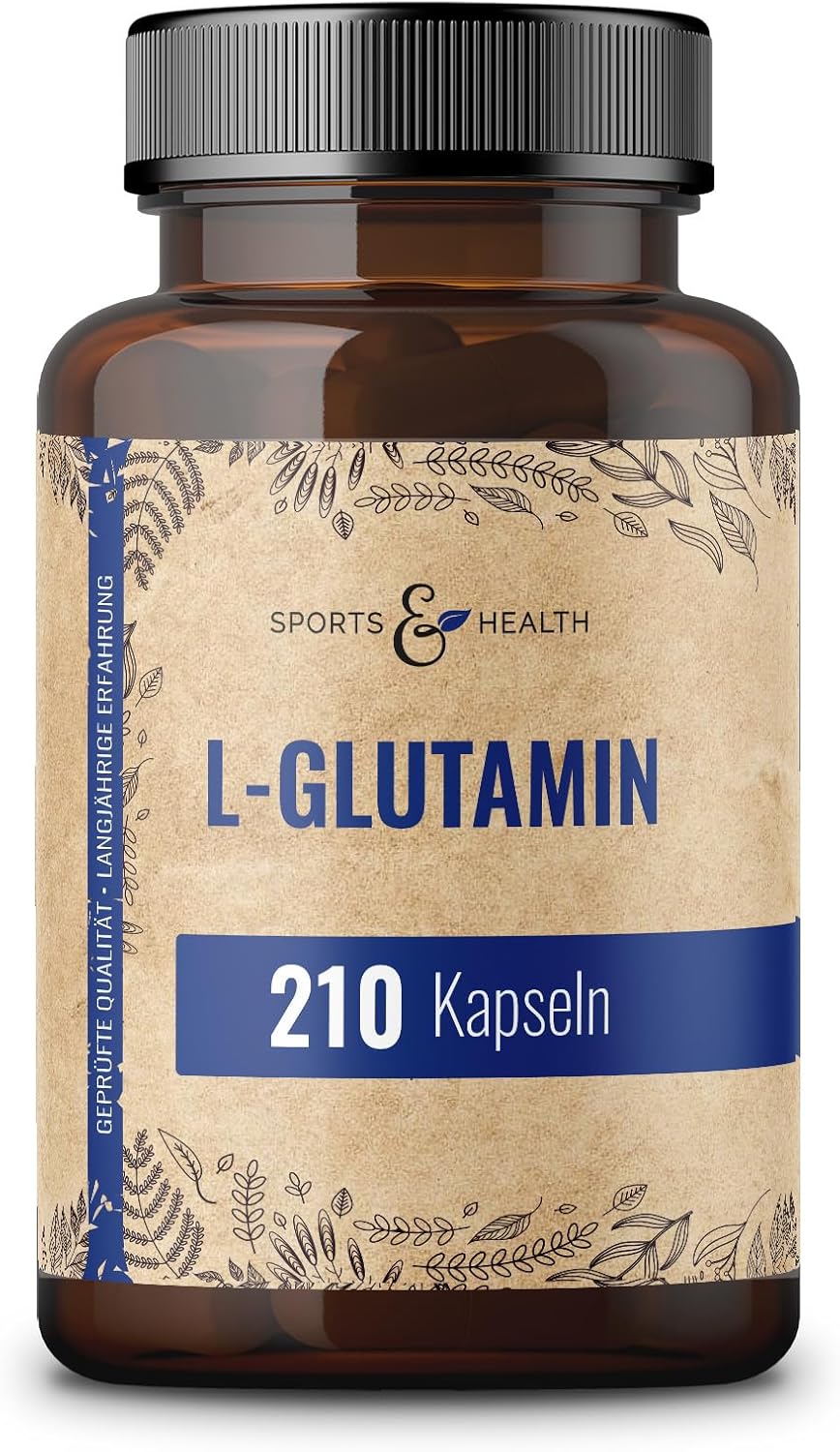 Sports&Health Sports & Health L - Glutamínové kapsuly 210 ks