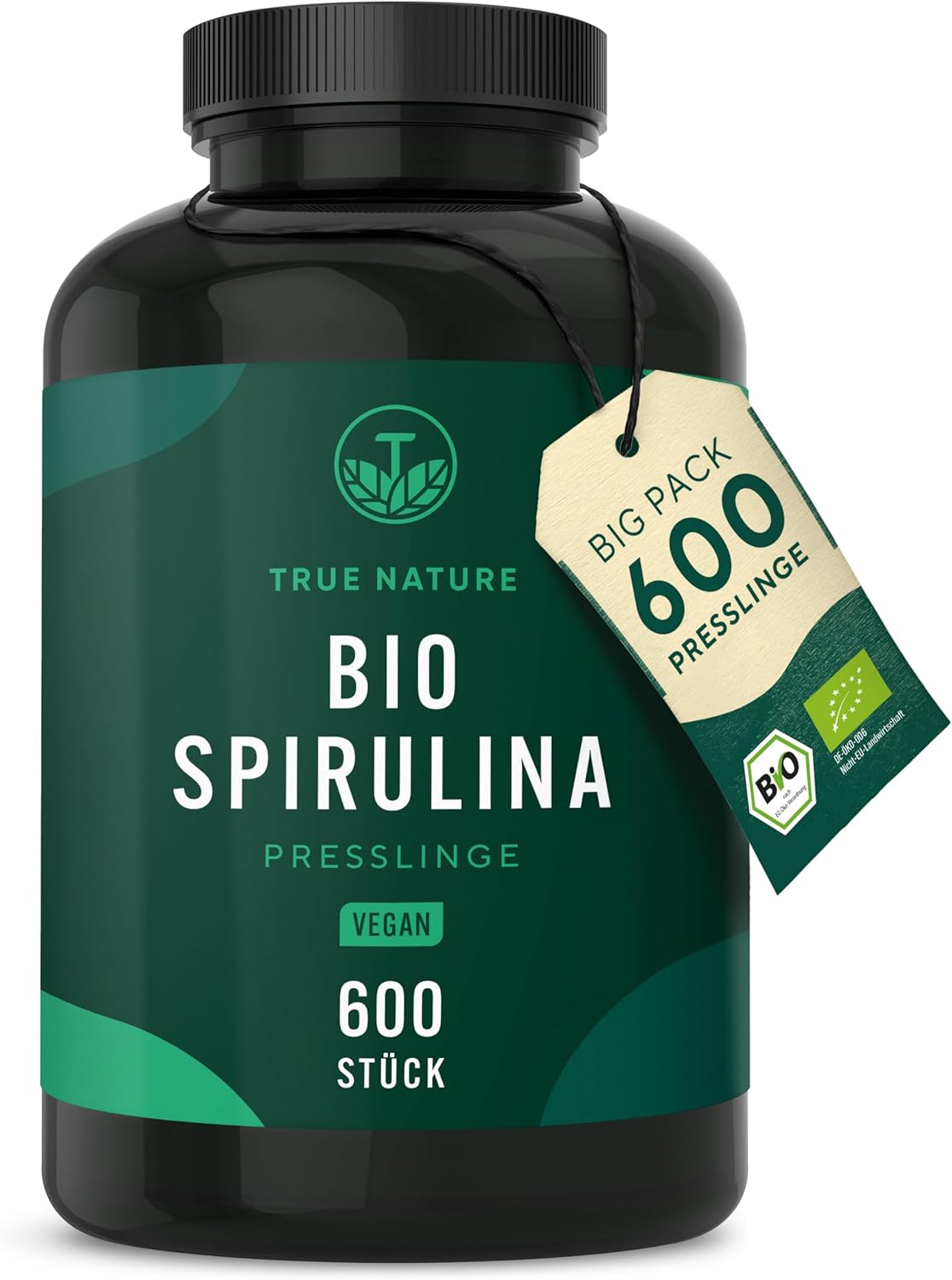 True Nature prémiové organické spirulínové tablety 600 ks exp:04/25