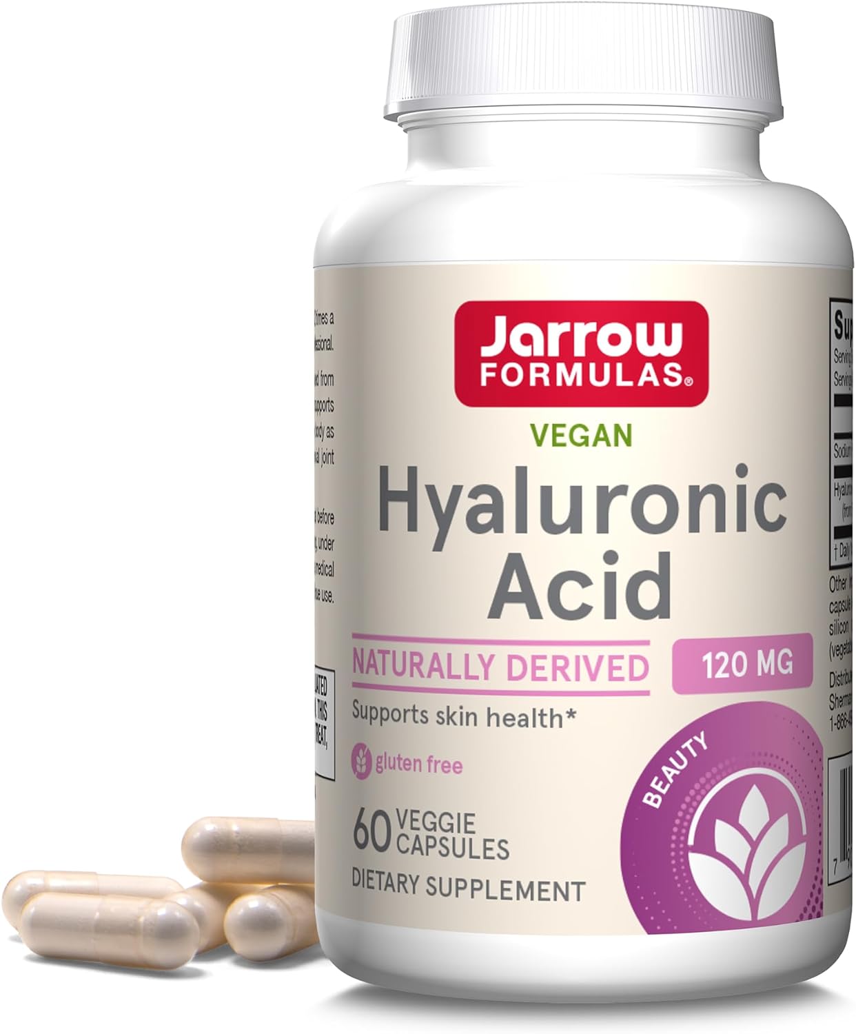 Jarrow Formulas Kyselina hyalurónová 120 mg 60 kapsúl