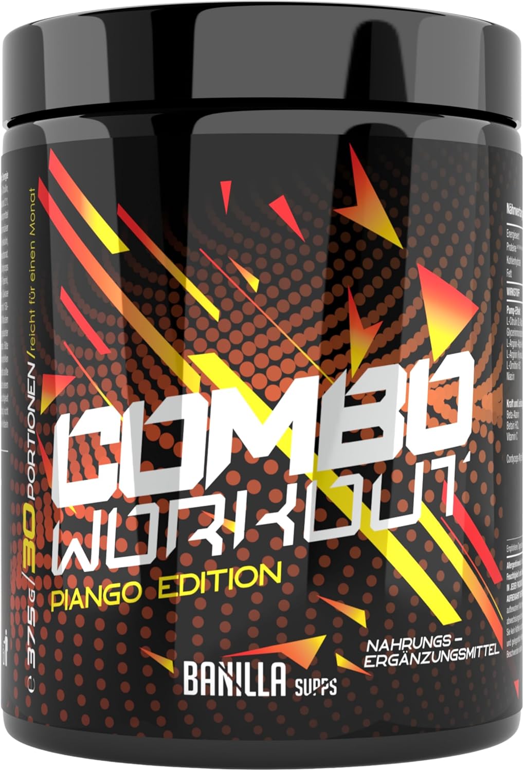 BANILLA SUPPS COMBO predtréningový booster mango a ananás 375 g