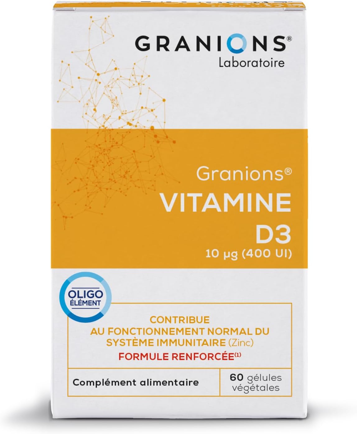 Vitamín D3 GRANIONS 60 kapsúl BEZ KRABICE Exp.: 12/2025