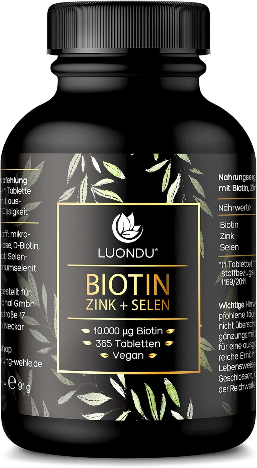 Luondu Biotin vysoká dávka 365 tabliet