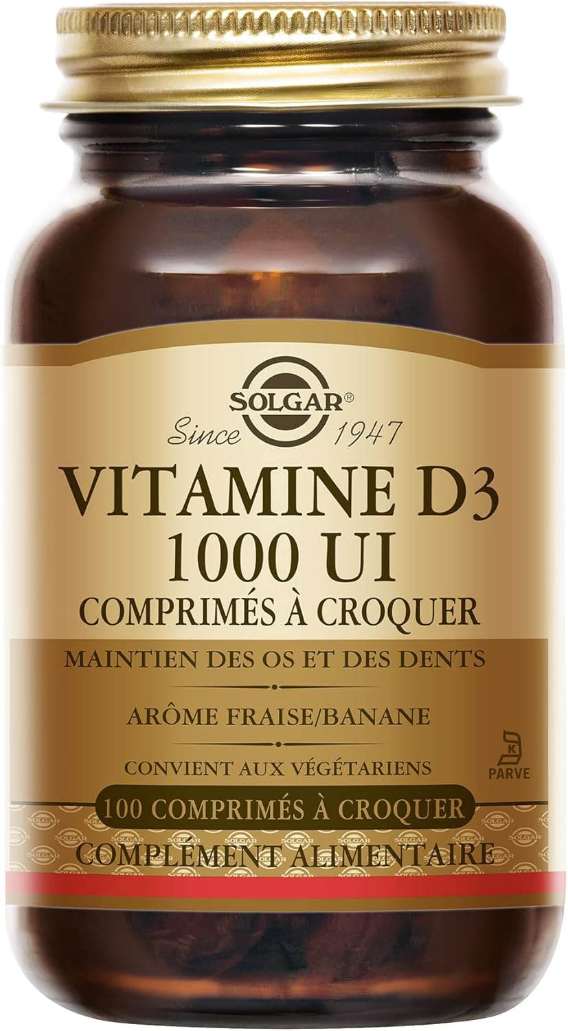 Solgar Vitamín D3 1000 IU 100 žuvacích tabliet