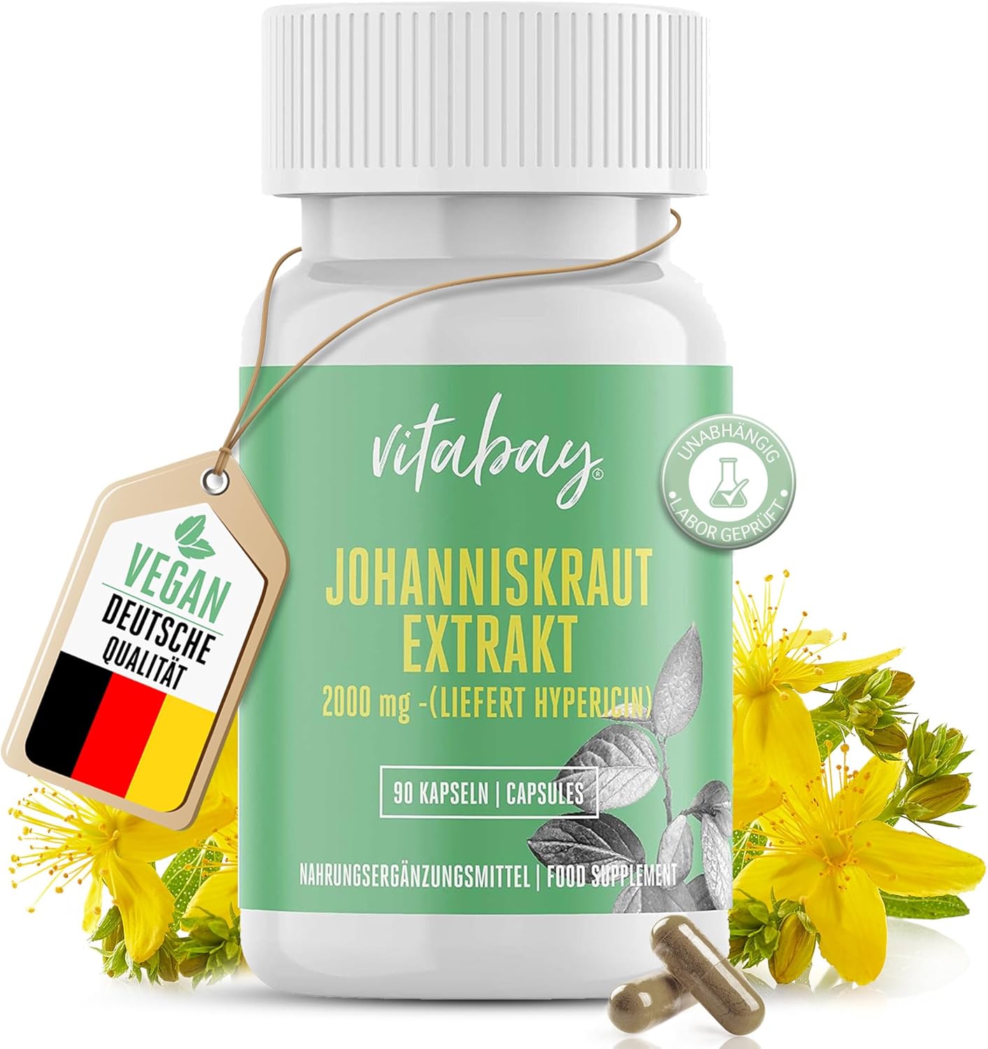 Vitabay Extrakt z ľubovníka bodkovaného, ​​2000 mg, 90 kapsúl