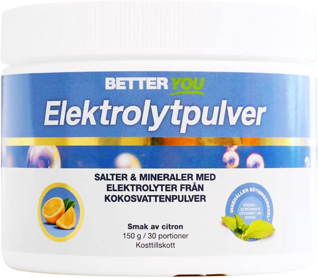 Better You Electrolytepulver 150 g Lemon - Prírodný elektrolytický nápoj v prášku