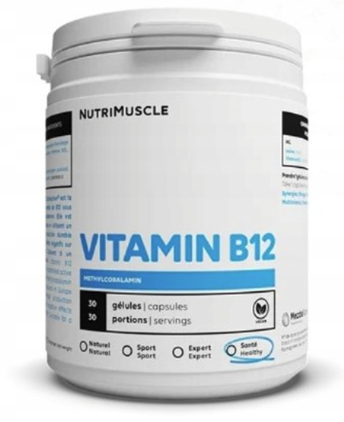 Nutrimuscle vitamin b12 30 kapsúl exp:12/24
