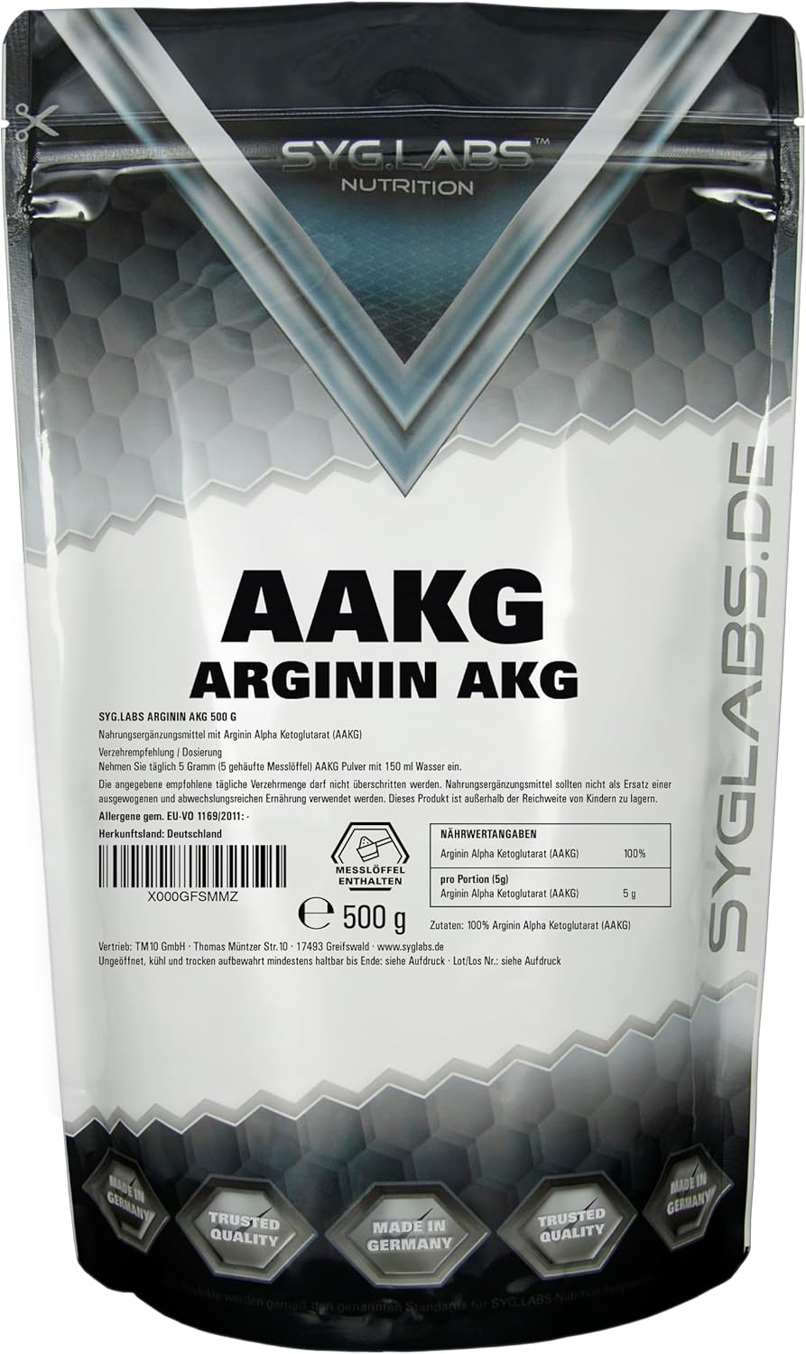 Syg.labs Nutrition Syg.labs Arginine AAKG 500 g prášok