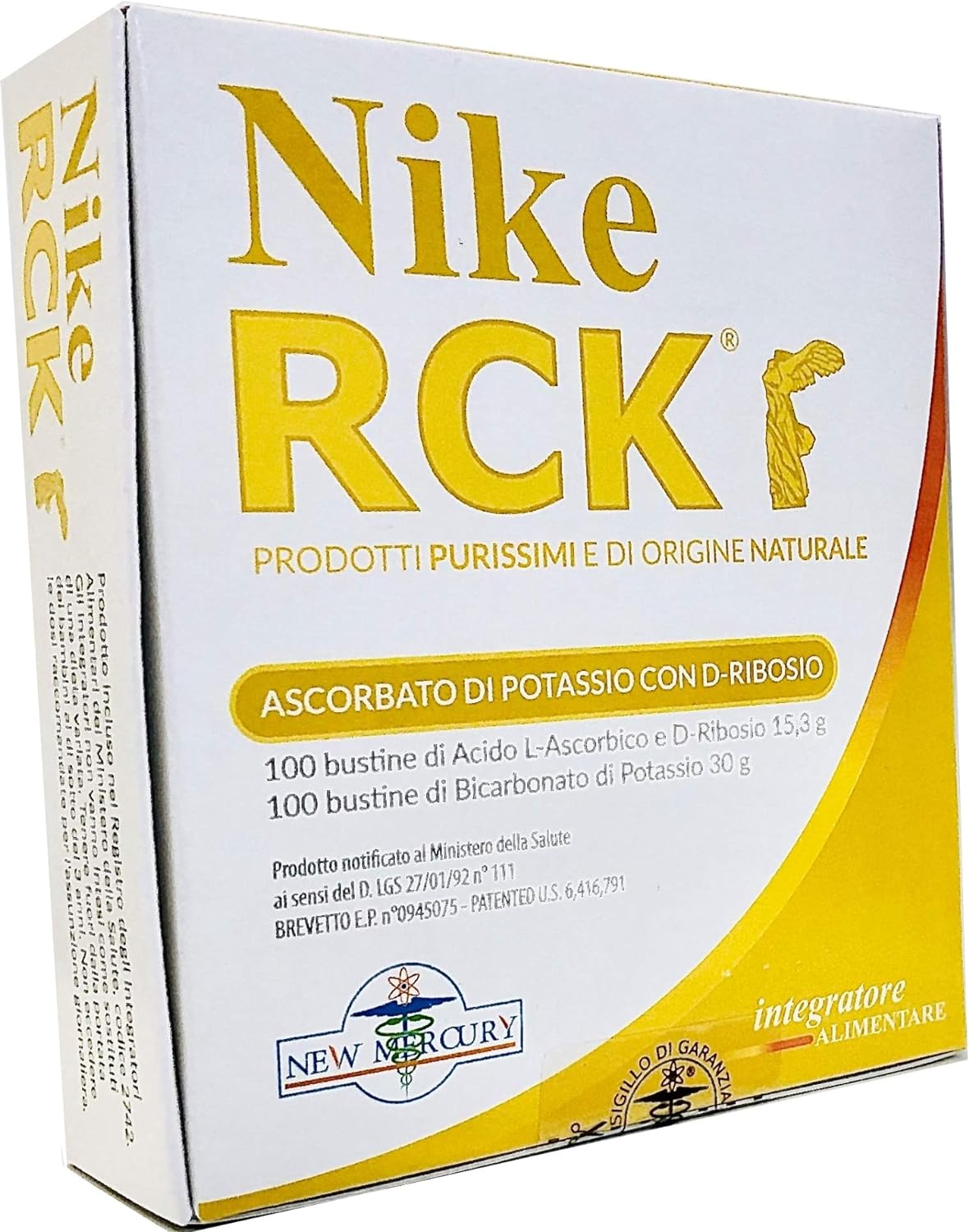 New Mercury NIKE RCK draselný askorbát 100 dávok Exp.: 2026+