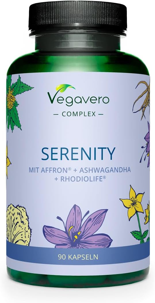Vegavero Serenity complex na stres, relax a kognitívny doplnok 90 kapsúl