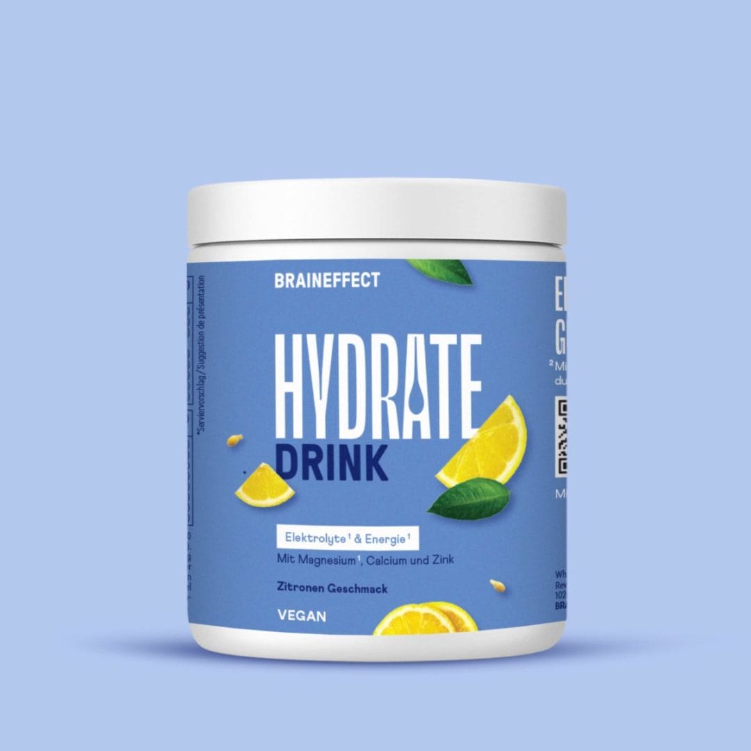 BRAINEFFECT Hydrate – hydratačná zmes citrón 160 g prášok exp:02/25