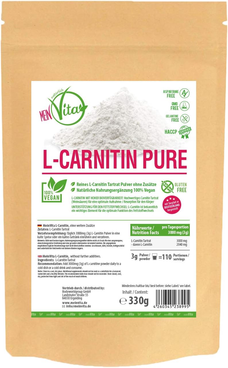 MeinVita Mein Vita L-Carnitine PUR vrecúško 330g