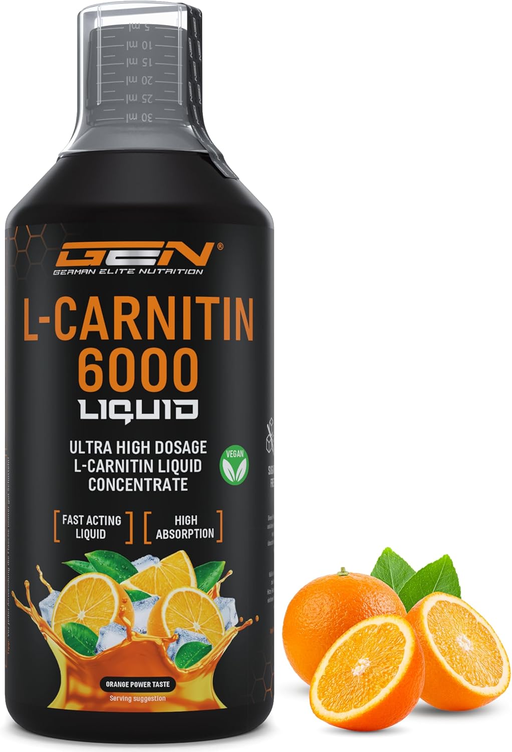 GEN GERMAN ELITE NUTRITION GEN  6000 mg čistého L-karnitínu 1000 ml