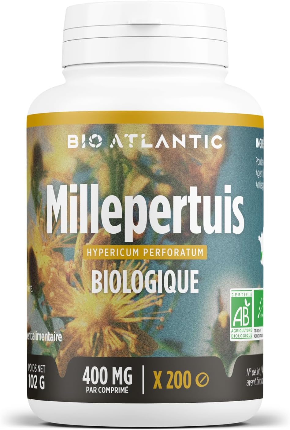 Bio Atlanitc BIO ATLANTIC Bio Ľubovník bodkovaný 400mg – 200 tabliet