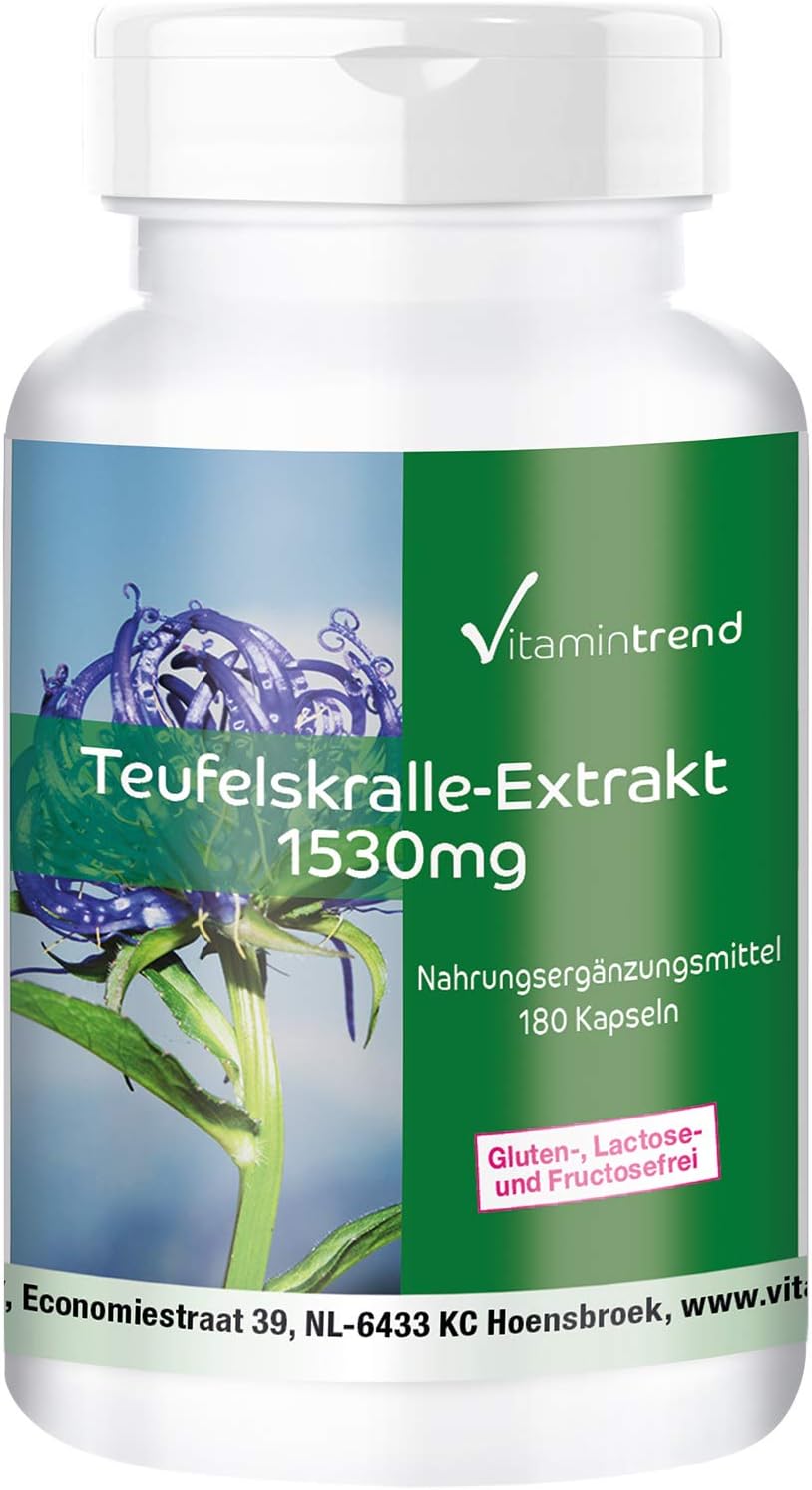 Vitamintrend 1530 mg extraktu z diabolského pazúra 180 kapsúl Exp.: 2026+