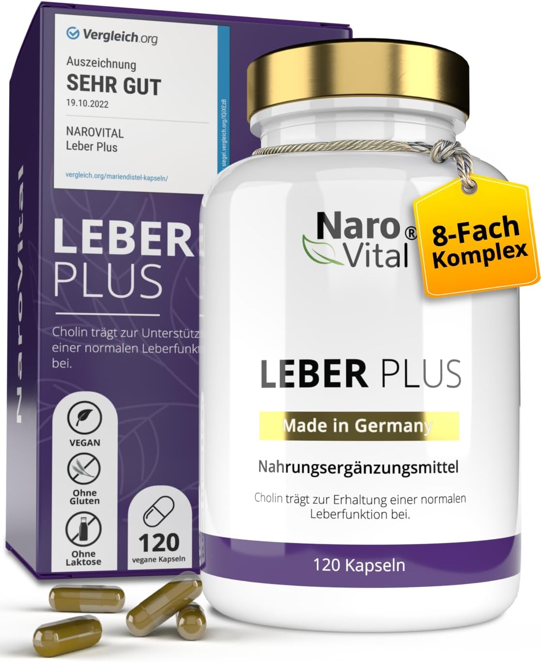 NaroVital Naro Vital Leber plus Pestrec mariánsky 120 kapsúl Exp.: 2026+