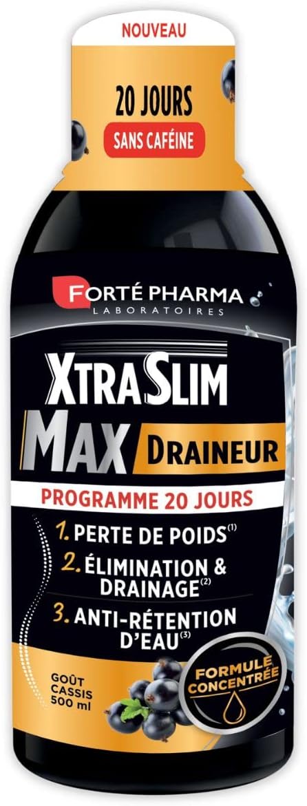 FORTE PHARMA Forté Pharma - XtraSlim Max Drainer Čierna ríbezľa 500 ml exp:3/25