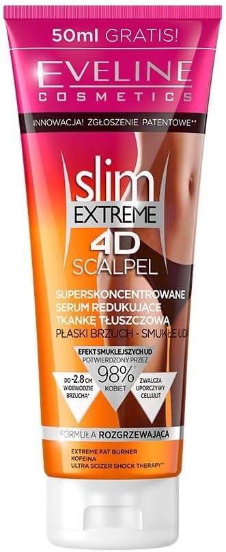 Eveline Cosmetics, Slim Extreme 4D Scalpel, krém proti celulitíde, 250 ml