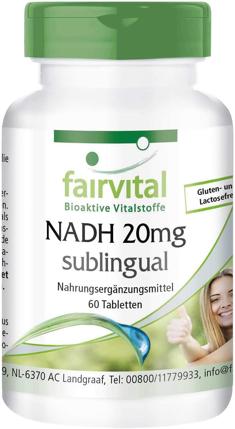 Fairvital NADH 20mg sublingválne 60 tabliet Exp.: 2026+
