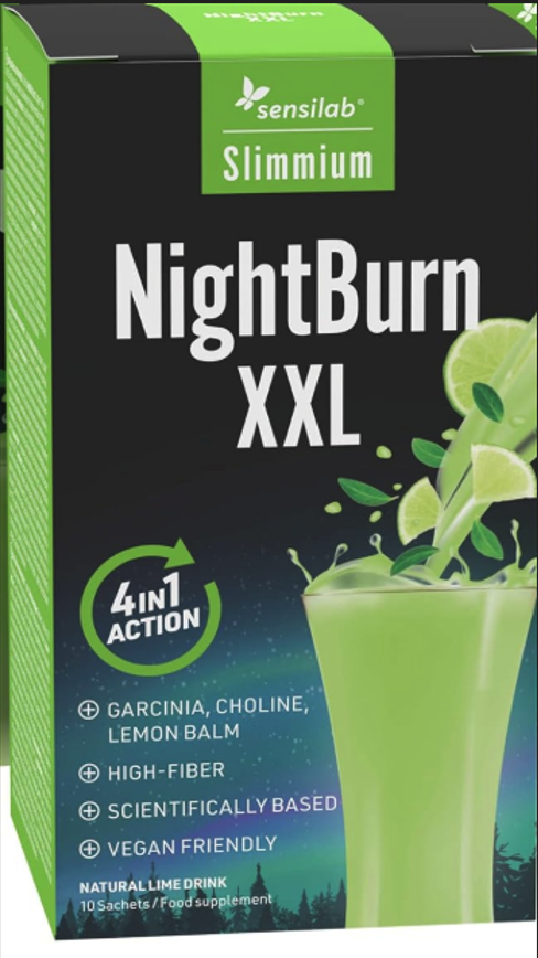 Sensilab night burn xxl nápoj lemon 54 g