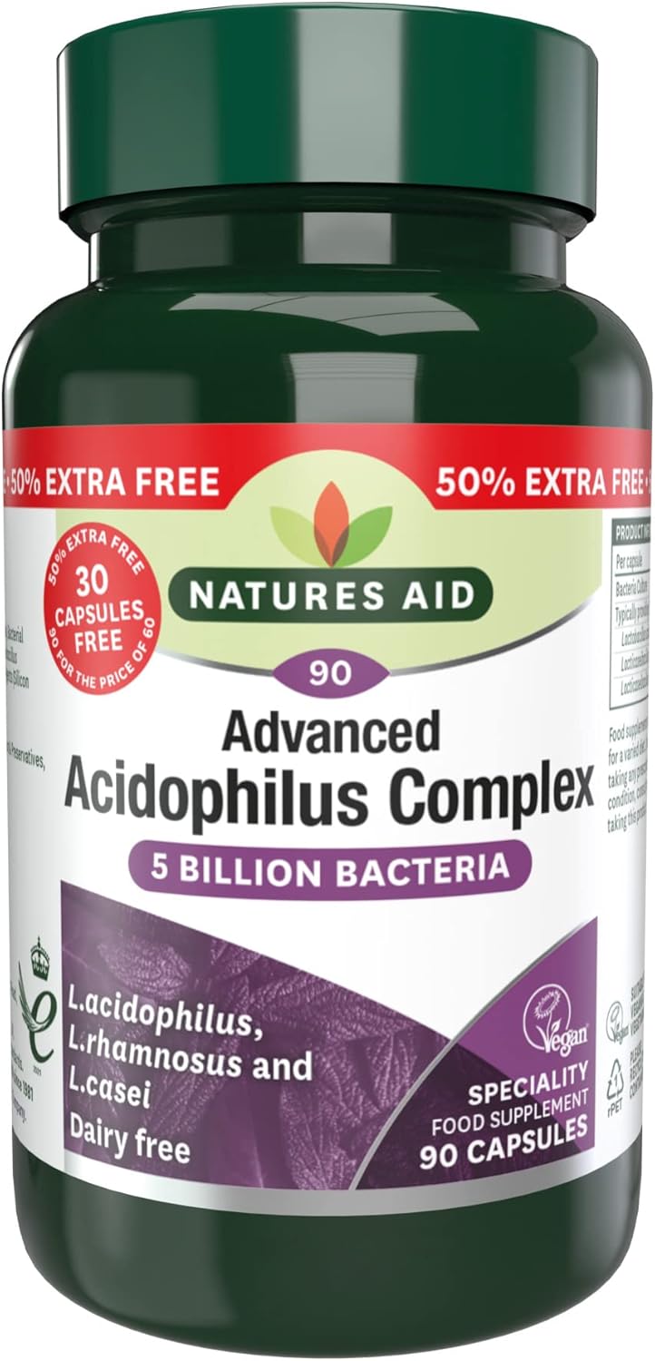 Natures aid Acidophilus Complex 50 mg 90 kapsúl
