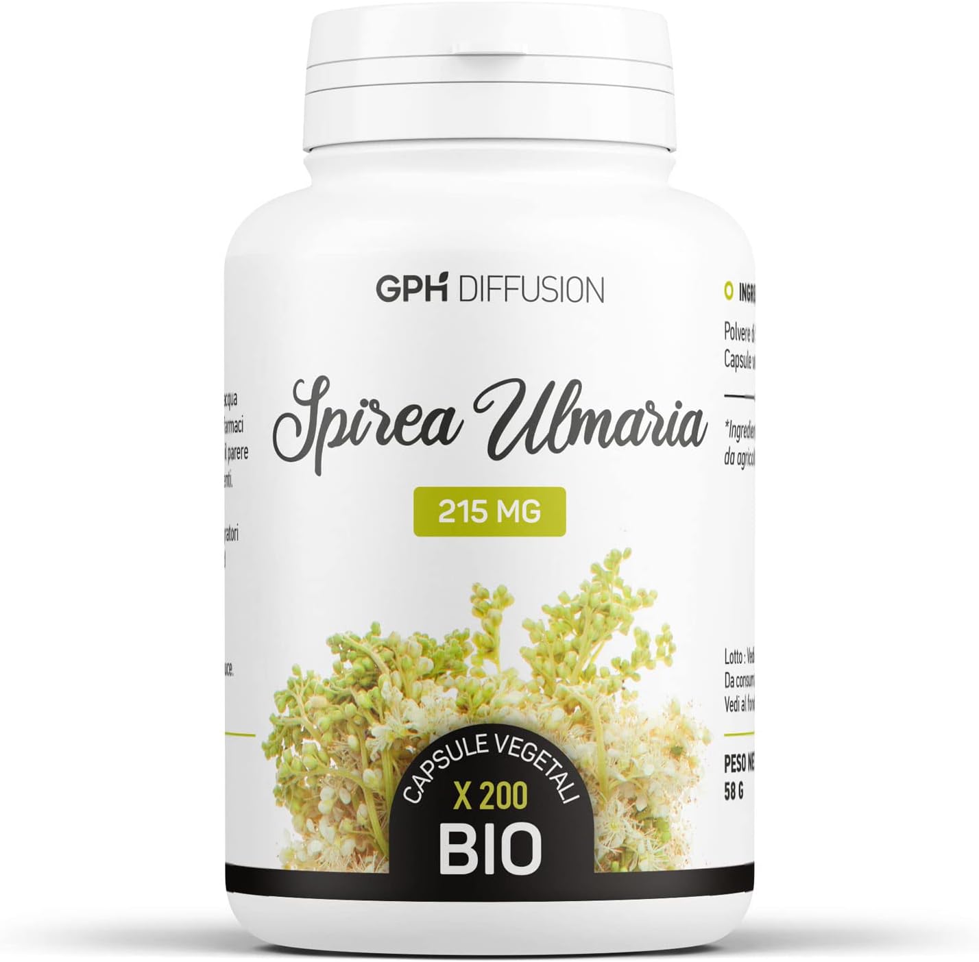 GPH Diffusion Spirea Ulmaria Organic 200 kaspúl Exp.: 2026+